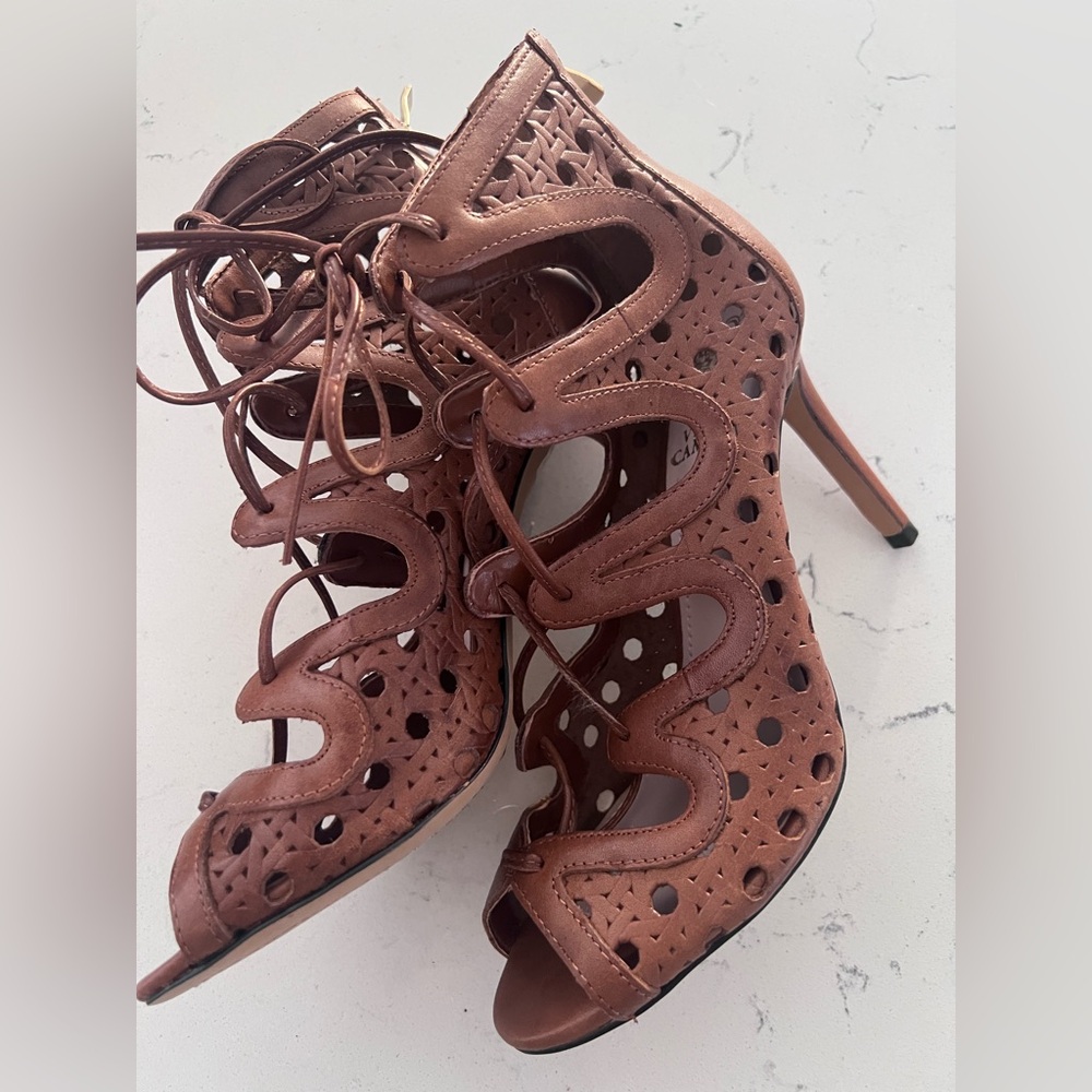Vince Camuto lace up heels size 6.5